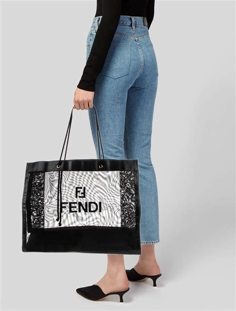 shopper tessuto fendi|fendi tote bag.